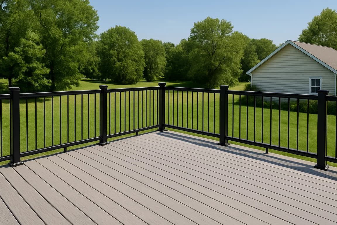 Beautiful wooden deck